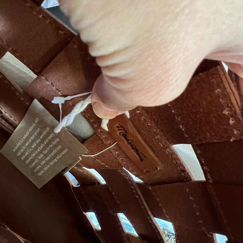 Madewell Brown Woven Leather Bag - Picture 6 of 7